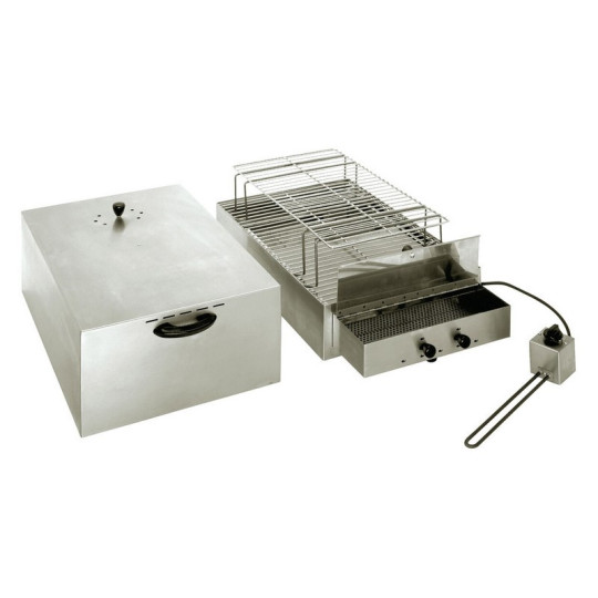 Fumoir 2 étages ROLLER GRILL en inox pour fumage à froid