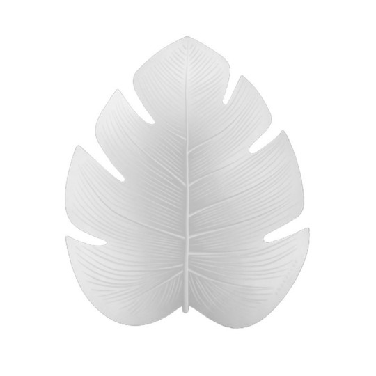 Set de table PODEVACHE Fidji feuille blanche (8 dispos)