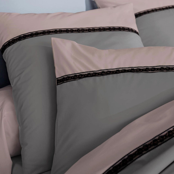 Parure de lit TRADILINGE Passion anthracite (1 dispo)
