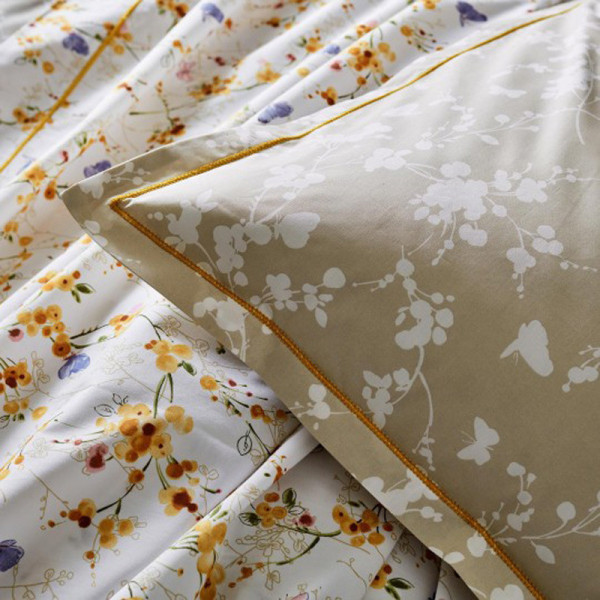 Drap housse TRADILINGE Bel Amour Jaune 140x200 bonnet 30cm (1 dispo)