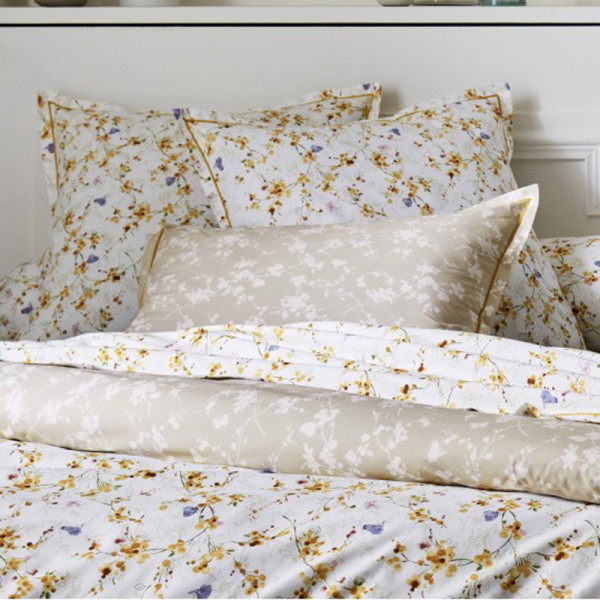 Drap housse TRADILINGE Bel Amour Jaune 140x200 bonnet 30cm (1 dispo)