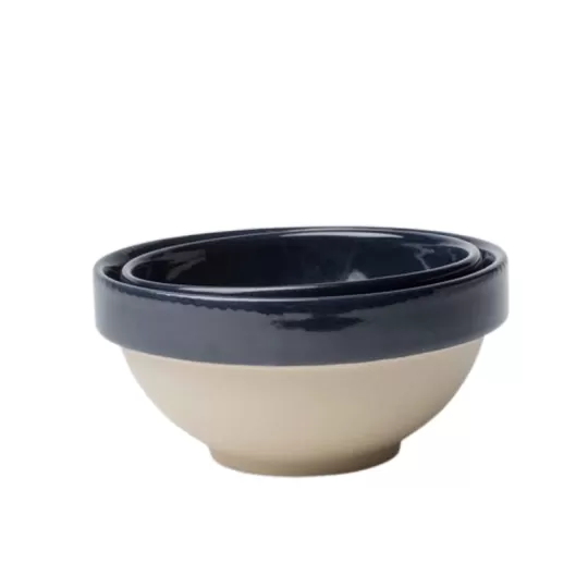 Grande terrine en grès MANUFACTURE DE DIGOIN Paris Bleu nuit