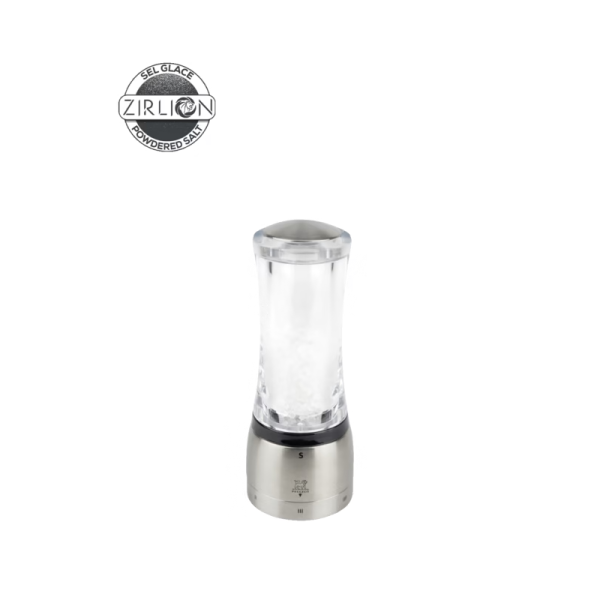 Moulin à sel sec PEUGEOT SAVEURS Daman acrylique inox 16cm