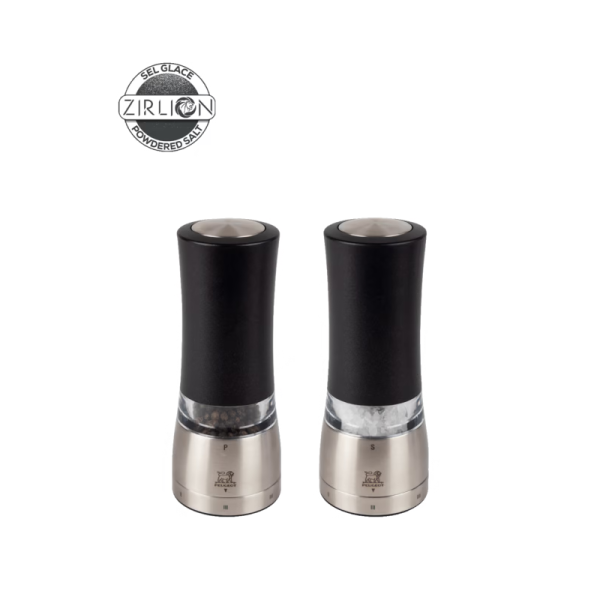 Set de 2 moulins à poivre et à sel PEUGEOT SAVEURS Daman Electric acrylique inox 16cm
