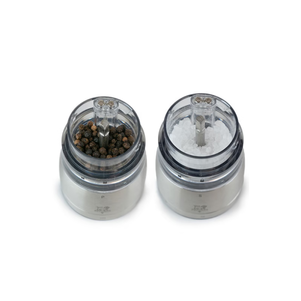 Set de 2 moulins à poivre et à sel PEUGEOT SAVEURS Daman Electric acrylique inox 16cm