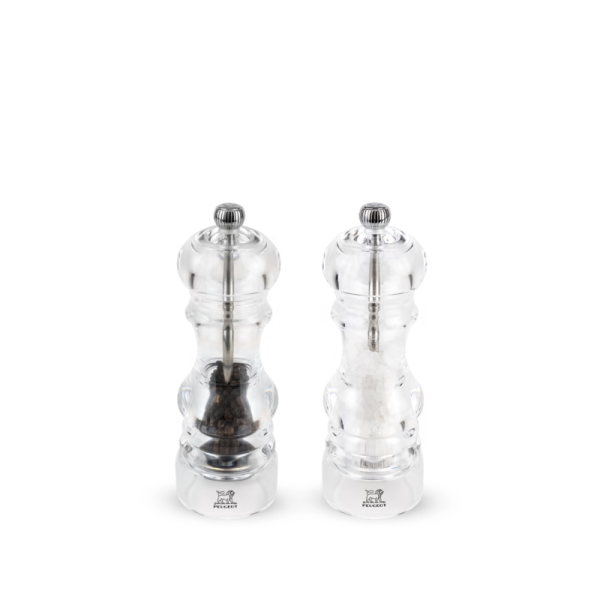 Set de 2 moulins à poivre et sel sec PEUGEOT SAVEURS Nancy acrylique - 2 tailles