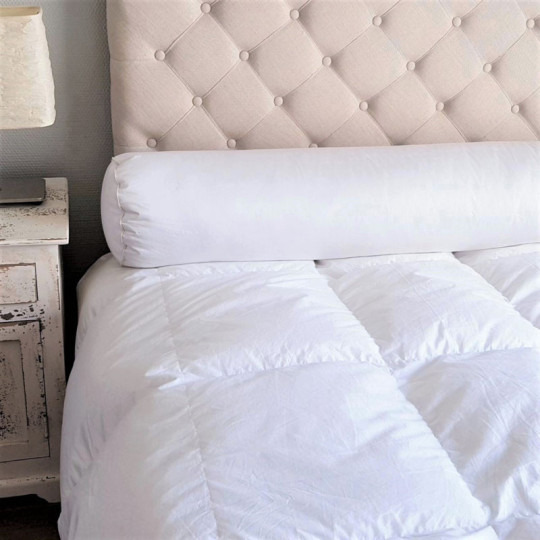 Traversin MANUFACTURE CASTEX bio moelleux 90% duvet canard - 2 tailles