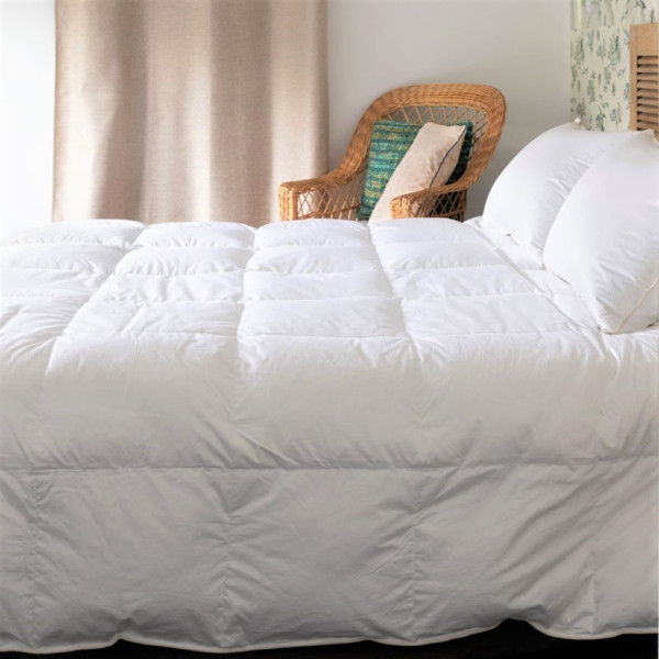 Couette MANUFACTURE CASTEX King Size mi-saison oie tempérée 220g/m² - 2 tailles