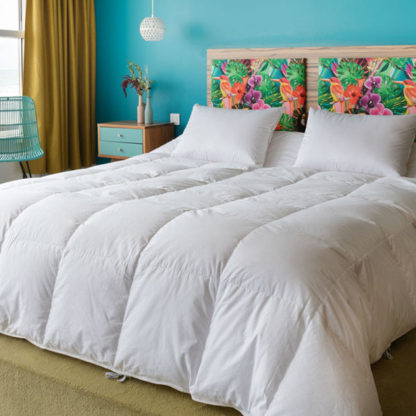 Couette MANUFACTURE CASTEX 4 saisons oie chaleur modulable 180g + 120g/m² - 4 tailles