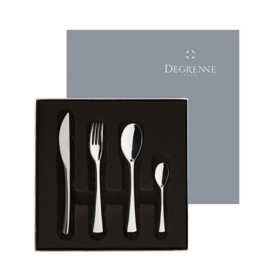 Coffret de 24 couverts DEGRENNE Solstice Miroir