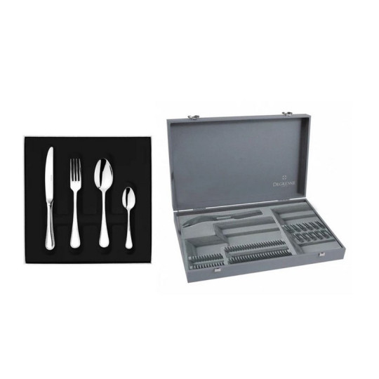Colis écrin de 50 couverts DEGRENNE Confidence Miroir
