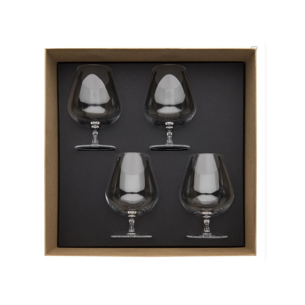 CKB LTD® Lot De 2 Verres à Cognac Et Brandy Avec Support Chauffant - Verres à Dégustation 400ml