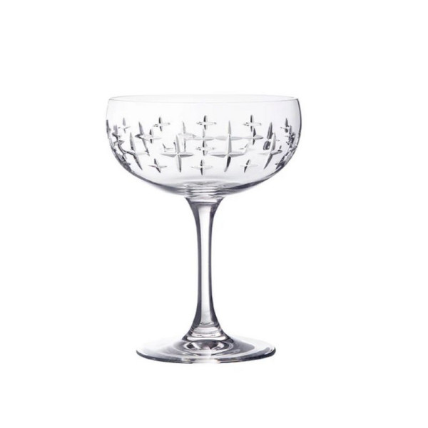 Coffret de 4 coupes à cocktail/glace DEGRENNE Newport Twist 28cl