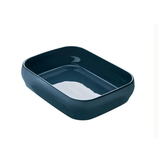 Plat à four DEGRENNE Bahia Bleu de roche 31.8x25cm grès