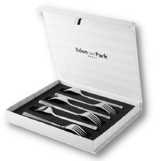 Coffret de 6 fourchettes OVALIE Eden Park en inox