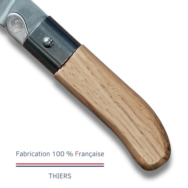 Couteau d'office LE COQ FRANCAIS Le P'tit Coq Standard manche en bois de chêne
