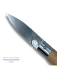 Couteau de poche LE COQ FRANCAIS Le Coq Virole Standard manche en bois de chêne