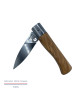 Couteau de poche LE COQ FRANCAIS Le Coq Virole Standard manche en bois d'olivier
