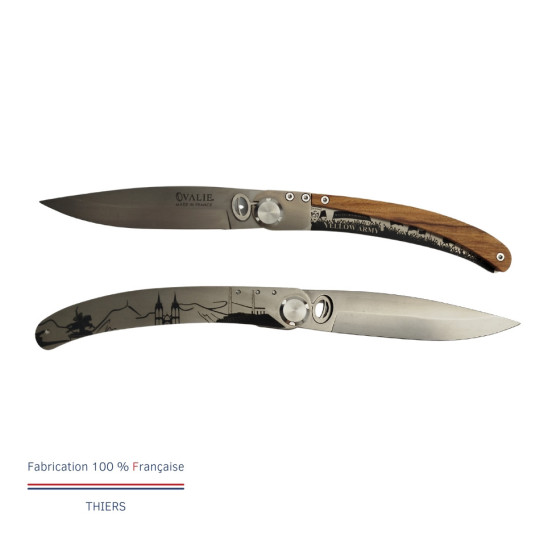 Couteau de poche OVALIE Original ASM en bois d'olivier