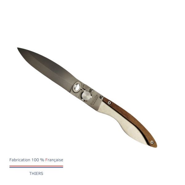 Couteau OVALIE Lock n°3 en bois d'olivier