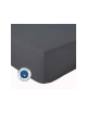 Drap housse TRADILINGE Coton Carbone 140x190 bonnet 30cm (1 dispo)