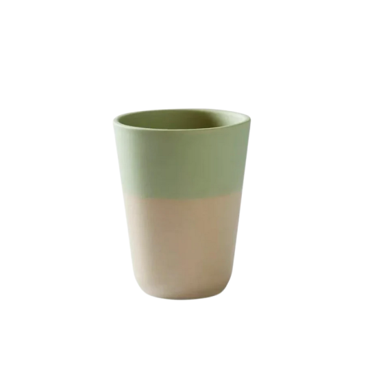 Gobelet DIGOIN en grès Verveine citronnée 18cl (3 dispos)