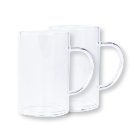 Set de 2 mugs CRISTEL en verre