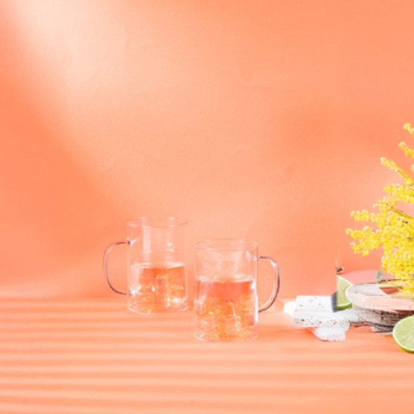 Set de 2 mugs CRISTEL en verre