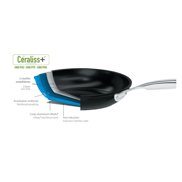 Crêpière CRISTEL Ceraliss+ en aluminium antiadhérente 28cm