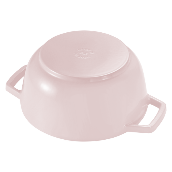 Marmite cocotte chistera STAUB Sorbet rose 26cm en fonte