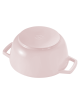 Marmite cocotte chistera STAUB Sorbet rose 26cm en fonte