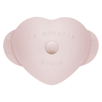 Cocotte coeur STAUB Sorbet rose en fonte 20cm