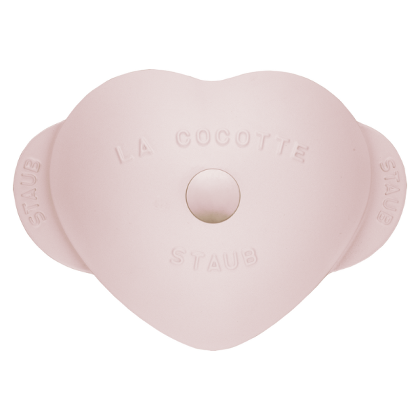Cocotte coeur STAUB Sorbet rose en fonte 20cm