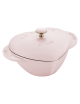 Cocotte coeur STAUB Sorbet rose en fonte 20cm