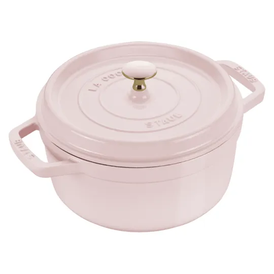 Cocotte en fonte STAUB ronde Sorbet rose - 4 tailles