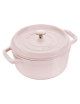 Cocotte ronde STAUB Sorbet rose en fonte - 4 tailles