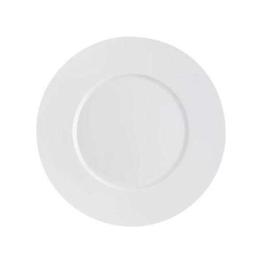 Second choix DEGRENNE lot de 6 assiettes plates Eclipse Blanc 26,5cm porcelaine