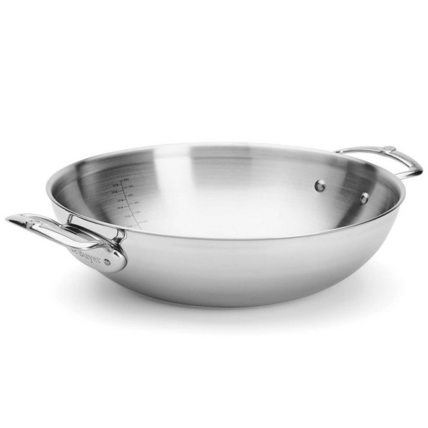 Wok bombé DE BUYER Affinity en inox 32cm