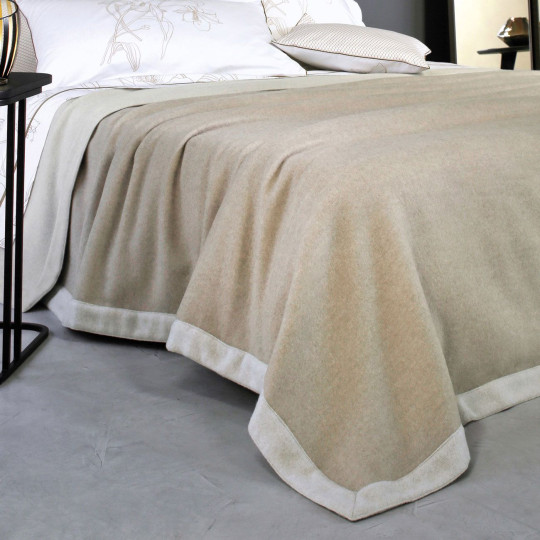 Couverture Lima Blanc des Vosges - 2 coloris 2 dimensions
