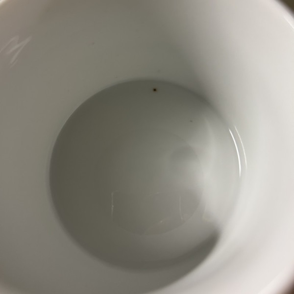 Second choix DEGRENNE lot de 6 tasses à thé L Blanc 25cl porcelaine