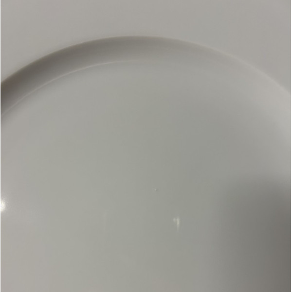 Second choix DEGRENNE lot de 6 assiettes plates Eclipse Blanc 26,5cm porcelaine