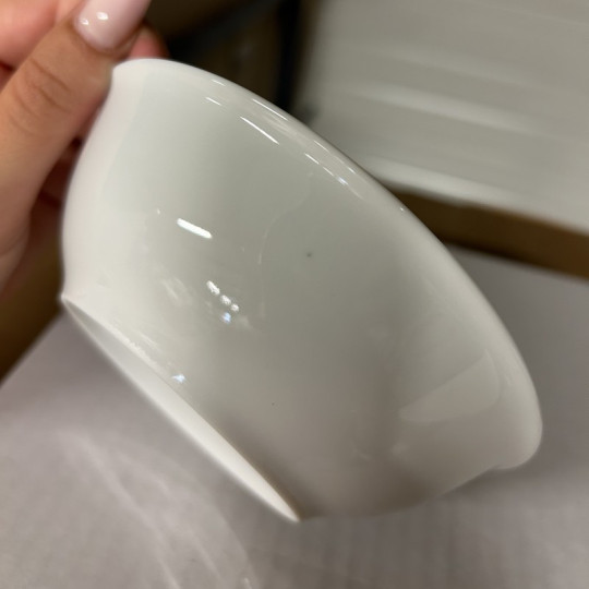 Second choix DEGRENNE lot de 6 coupelles Eclipse Blanc porcelaine