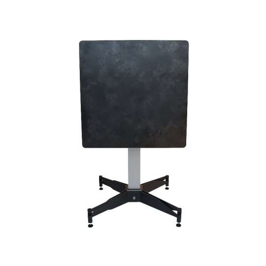 Table bistro FIX MOTION plateau carré 50cm + pied FM 4b original autostabilisant - 3 finitions
