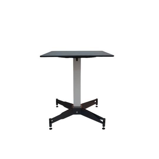 Table bistro FIX MOTION plateau carré 60cm + pied FM 4b original autostabilisant - 3 finitions