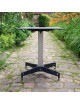 Table bistro FIX MOTION plateau carré 64cm + pied FM 4b original autostabilisant - 3 finitions
