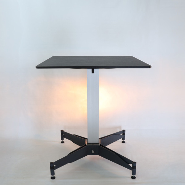 Table bistro FIX MOTION plateau carré 64cm + pied FM 4b original autostabilisant - 3 finitions