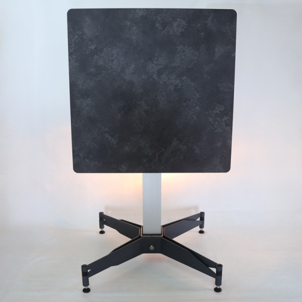 Table bistro FIX MOTION plateau carré 64cm + pied FM 4b original autostabilisant - 3 finitions
