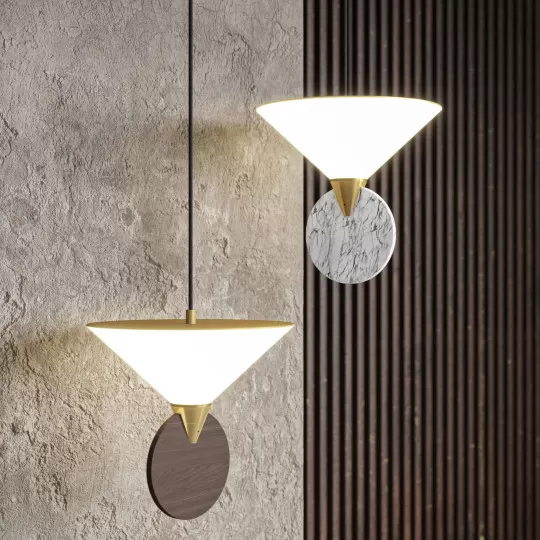 Suspension CVL Compass bois - 4 finitions