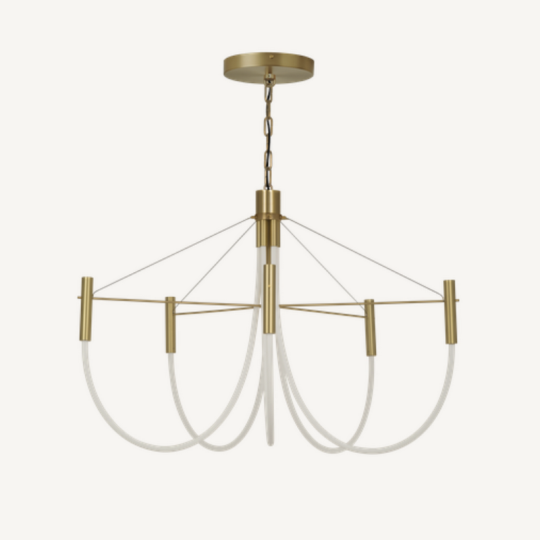 Suspension lustre CVL Paradoxe 5L à chaîne - 4 finitions