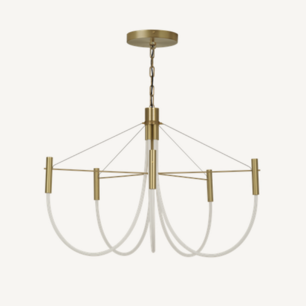 Suspension lustre CVL Paradoxe 5L à chaîne - 4 finitions
